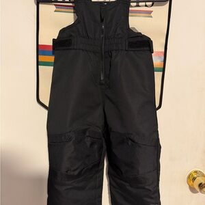 Kids Black Snow Pants